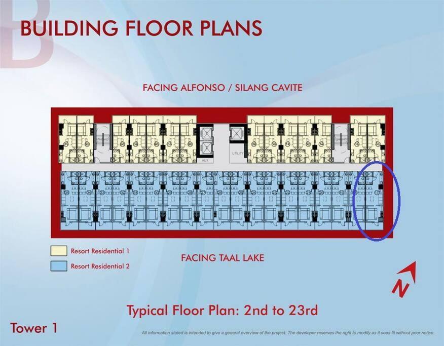 Wind Designer Appt Overlooking Taal - Tower 1 - 42sqm *